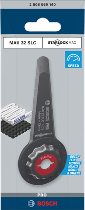 Hoja multiherramienta Bosch PRO MAII 32 SLC 32×70 mm.